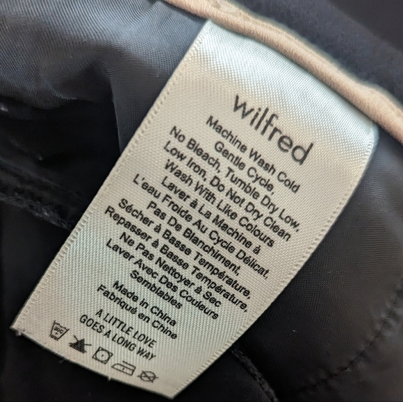 Aritzia Wilfred Pants Darontal Stripe Blue Dress Womens 8 - Picture 6 of 7